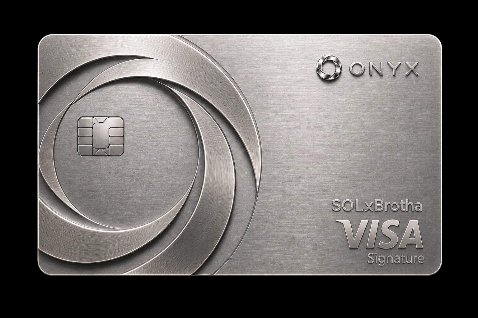 Onyx Visa card render